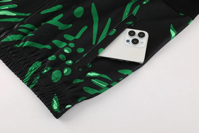 2024/25 Nigeria Black Green Jacket Tracksuit detail image
