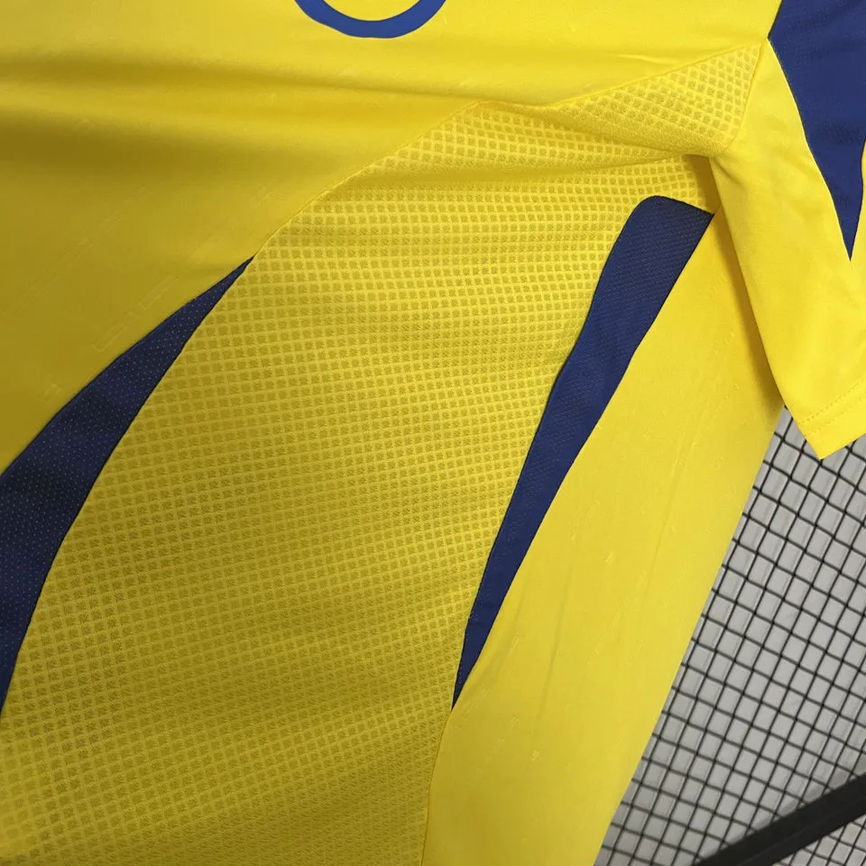 2024/25 Al Nassr Home Yellow Fans Soccer Jersey detail image