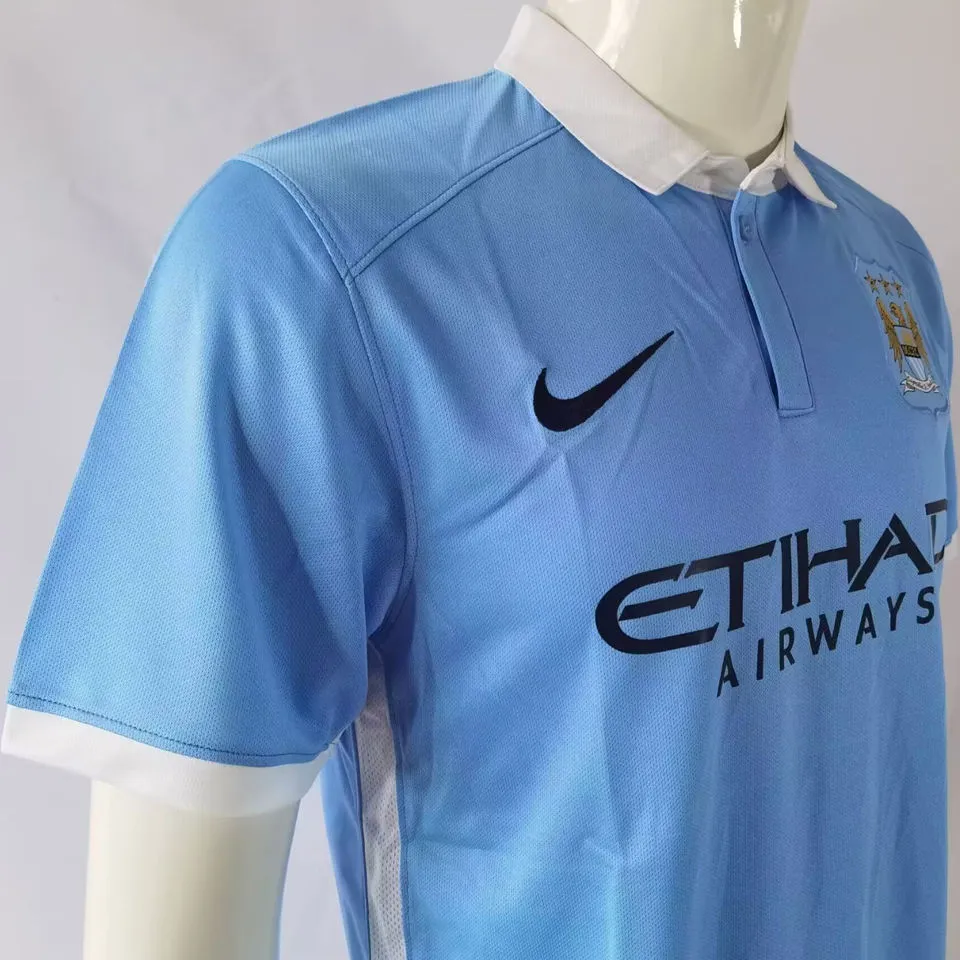 2015/16 Man City Home Blue Retro.. detail image