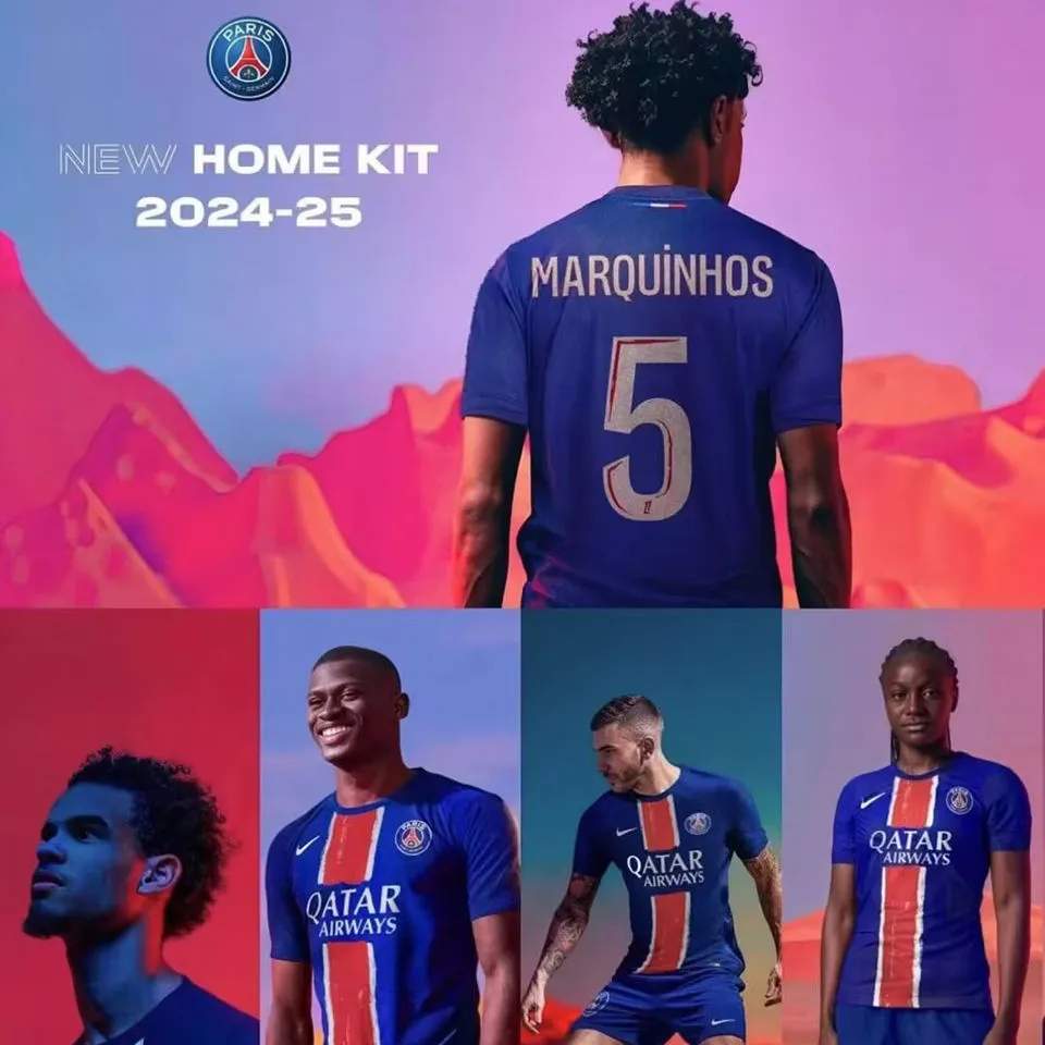2024/25 PSG 1:1 Quality Home Blue Fans Soccer J... detail image