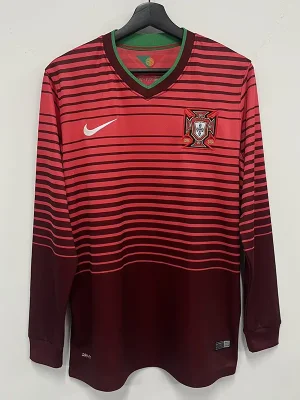 2014 Portugal Home Long Sleeve Retro Soccer Jersey product image