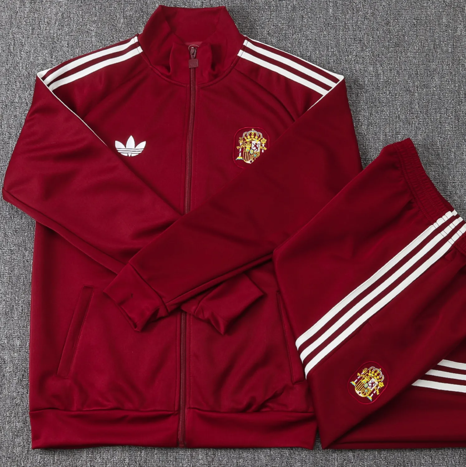 2026/27 Spain Brown Red Half Pull Tracksuit product image