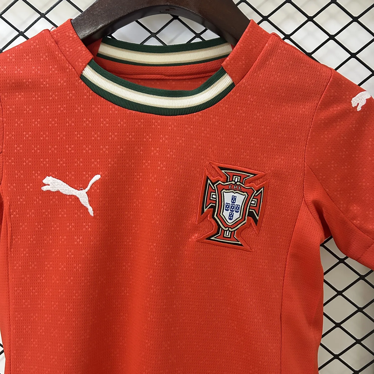 2025/26 Portuga Home Red Kids Soccer Jersey product image