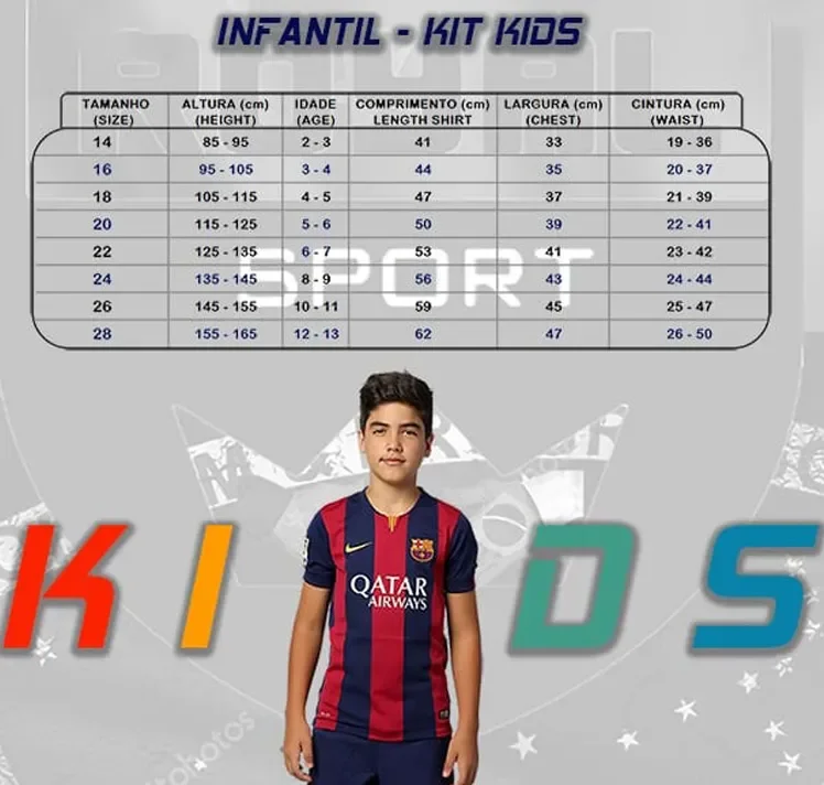 2025/26 Portuga Home Red Kids Soccer Jersey detail image