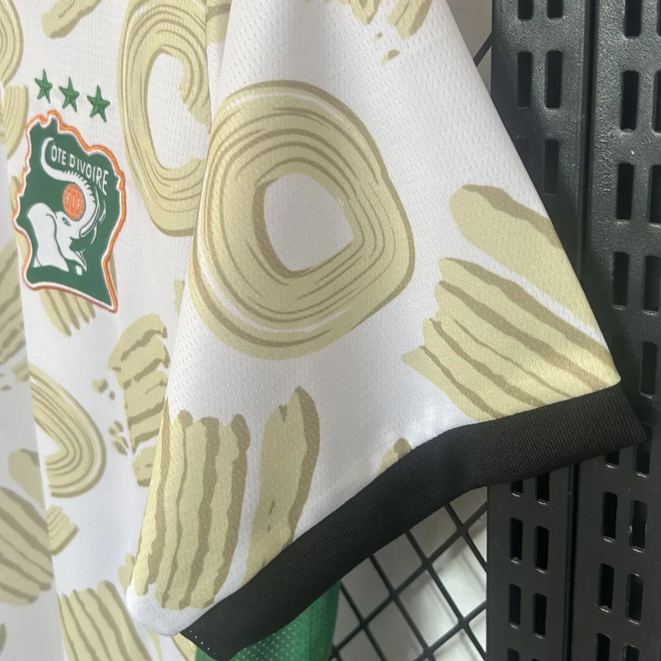 2024/25 Ivory Coast Away White Fans Soccer Jersey detail image
