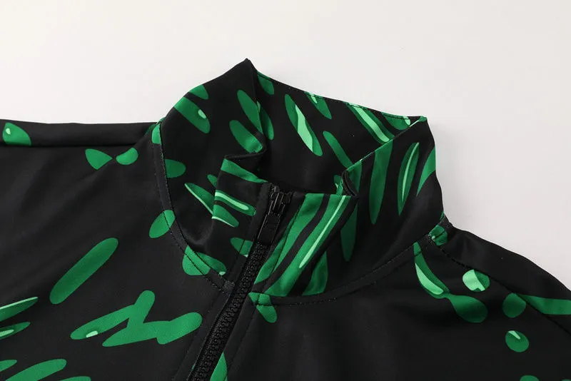 2024/25 Nigeria Black Green Jacket Tracksuit detail image