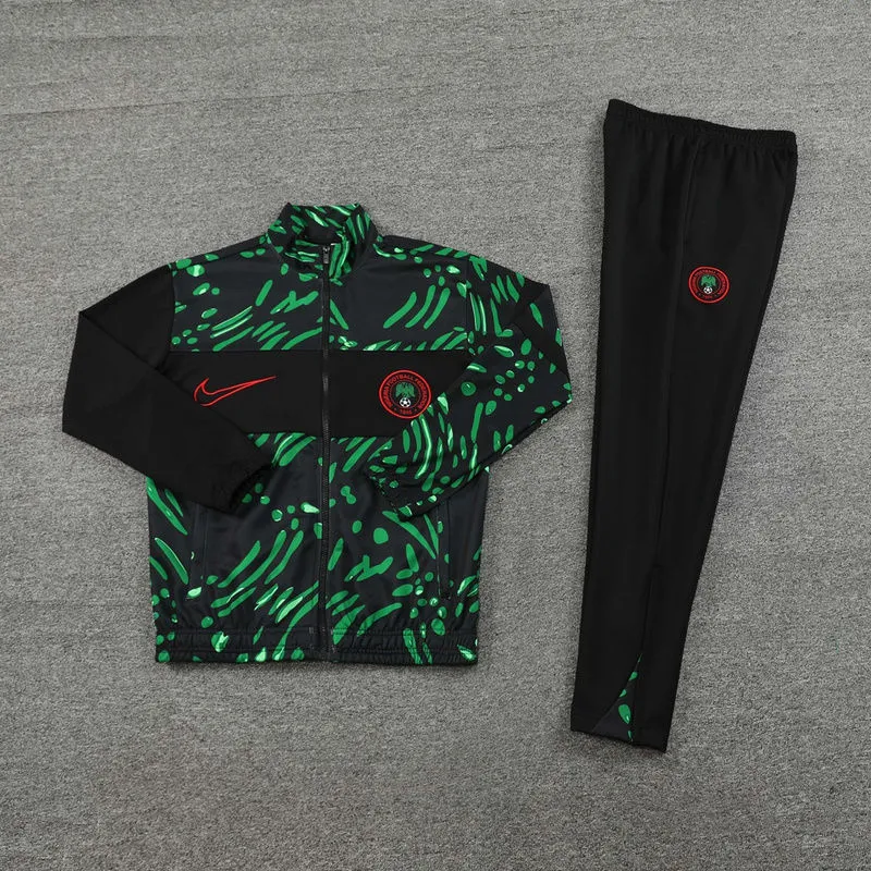 2024/25 Nigeria Black Green Jacket Tracksuit detail image
