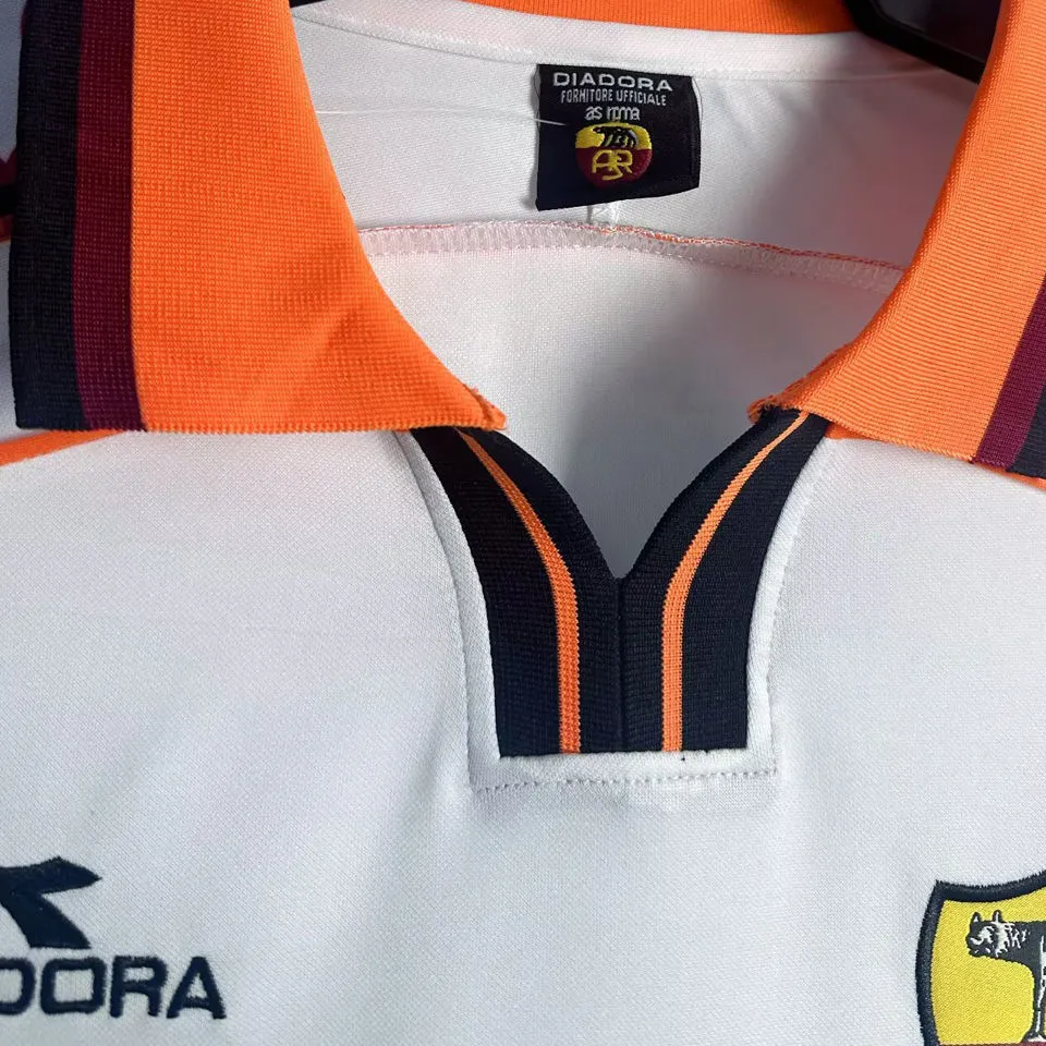 1998/99 Roma Away White Retro Long.. detail image