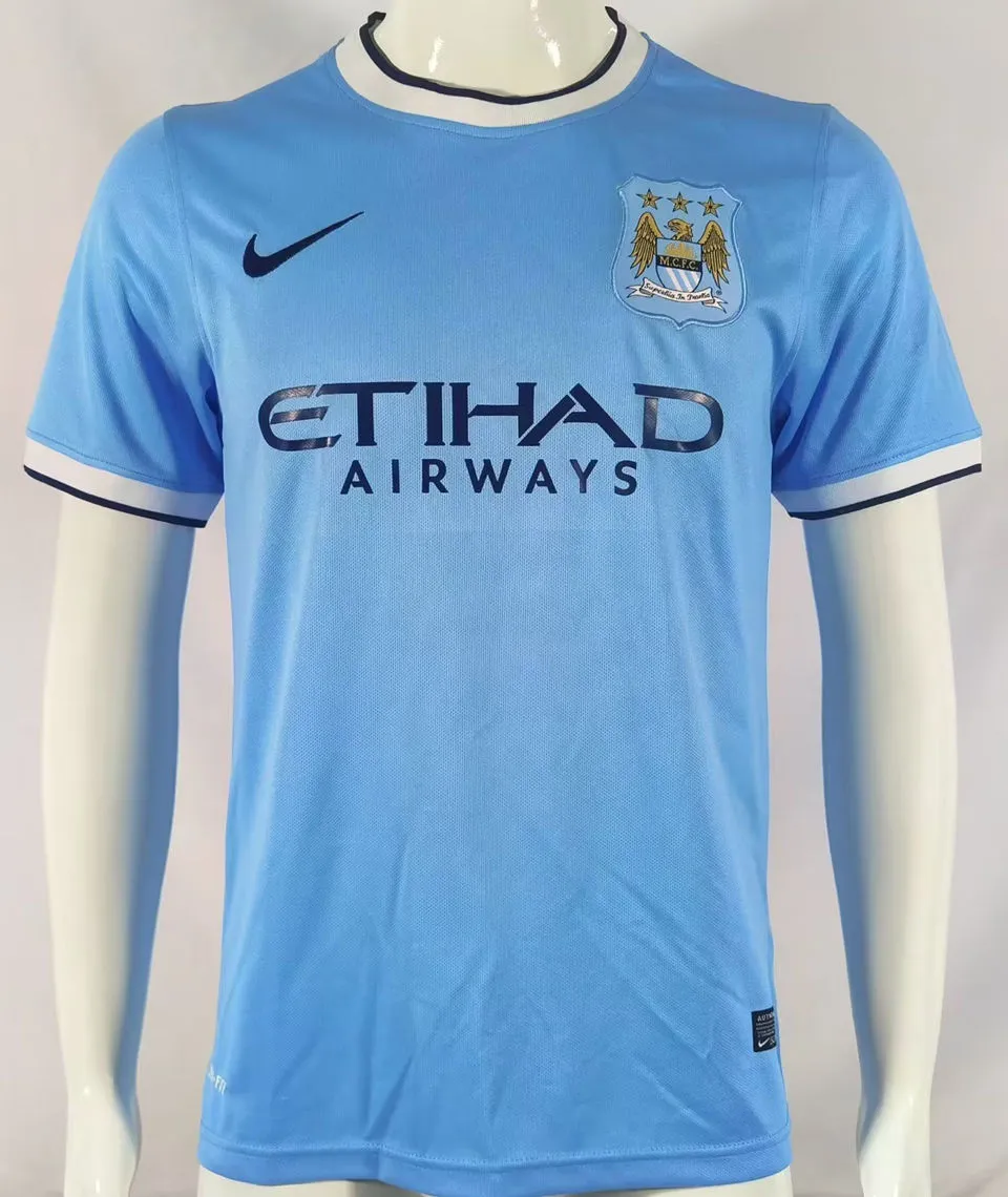 2013/14 Man City Home Blue Retro.. product image