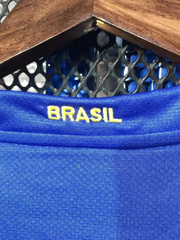 2006 Brazil Away Retro Soccer Jersey detail image