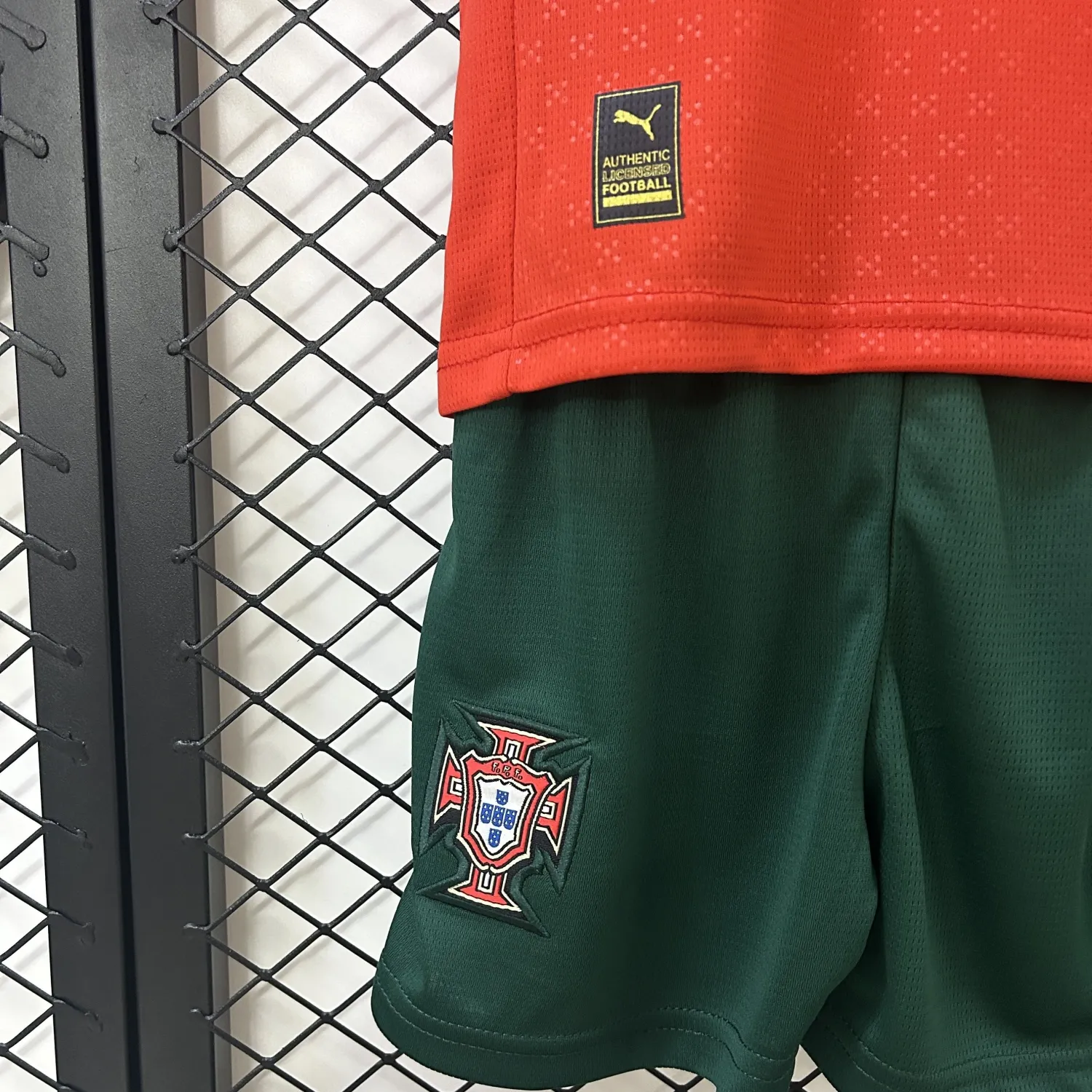 2025/26 Portuga Home Red Kids Soccer Jersey detail image