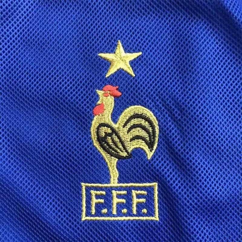 2002 France Home Retro Soccer Jersey product image