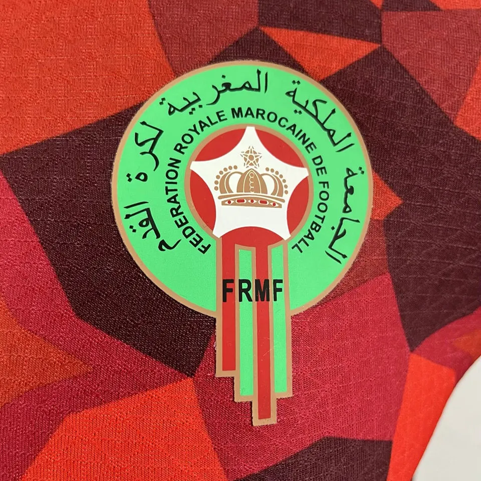 2023/24 Morocco Home Red Player Version Jersey detail image