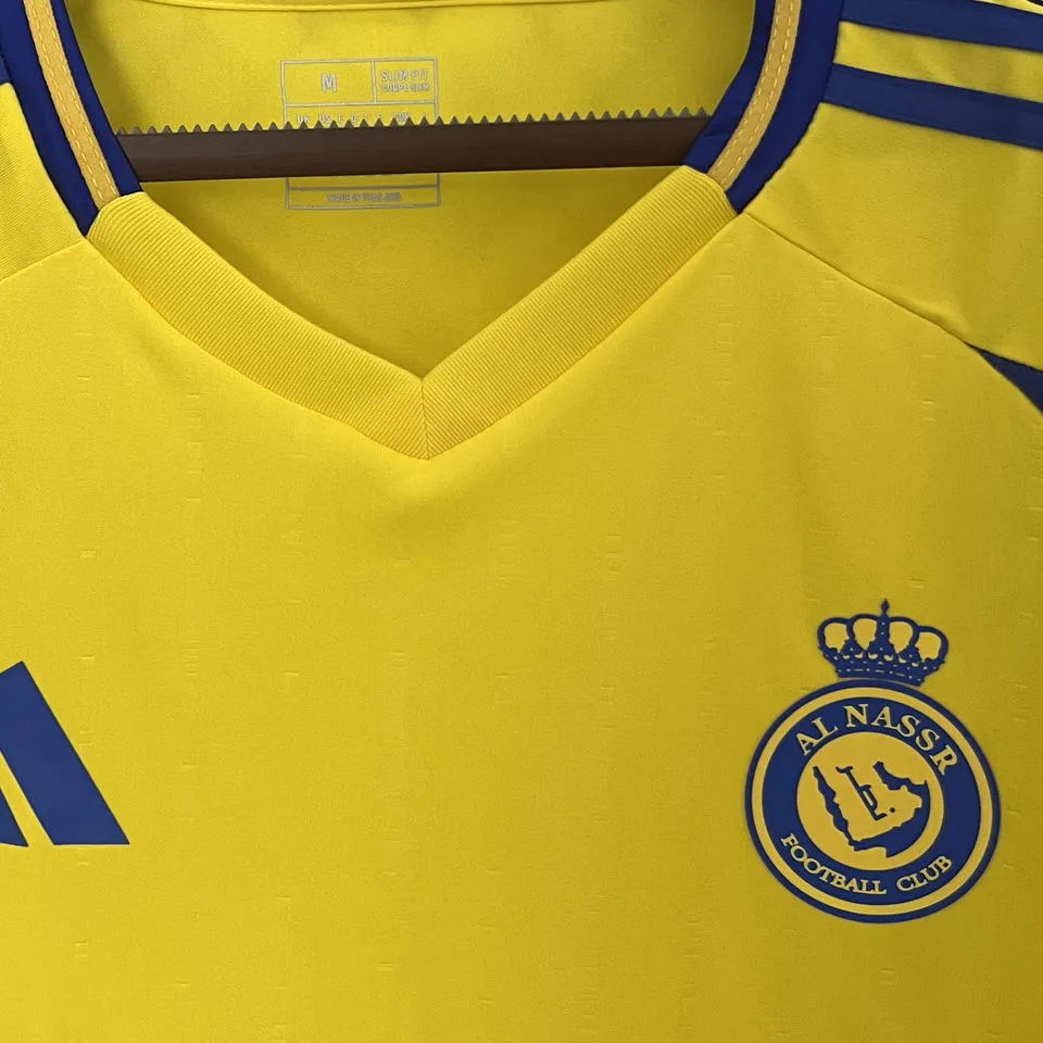 2024/25 Al Nassr Home Yellow Fans Soccer Jersey detail image