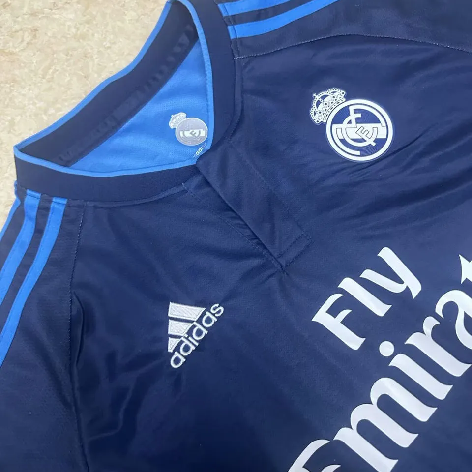 2015/16 RM Away Blue Retro Soccer Jersey detail image