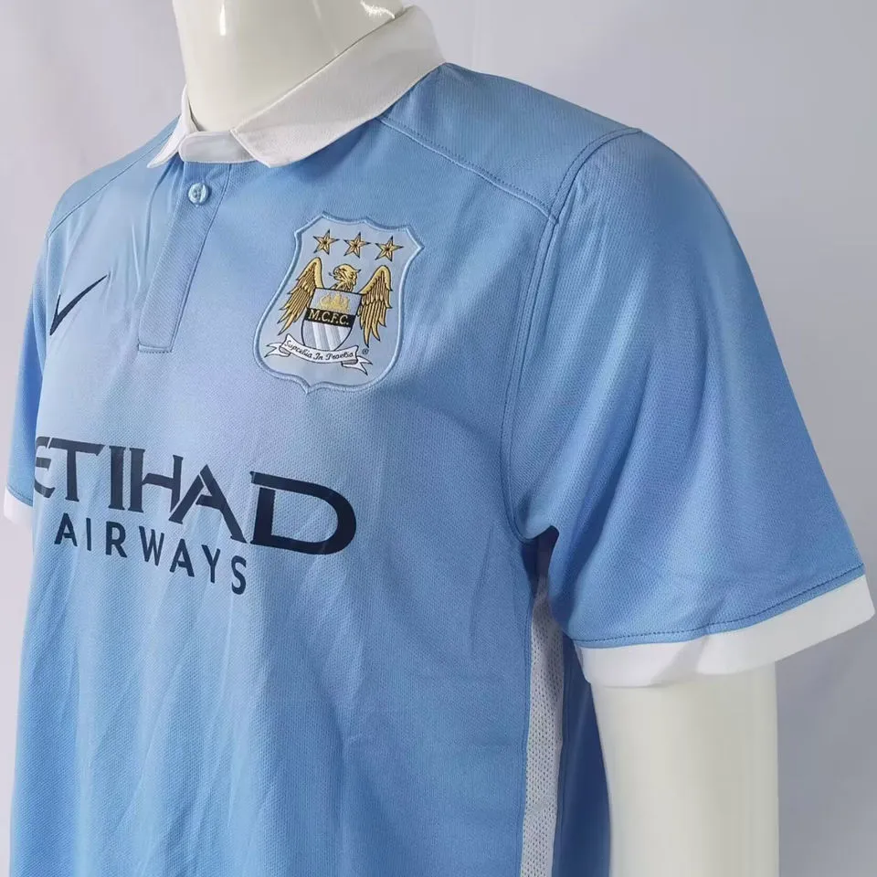 2015/16 Man City Home Blue Retro.. detail image