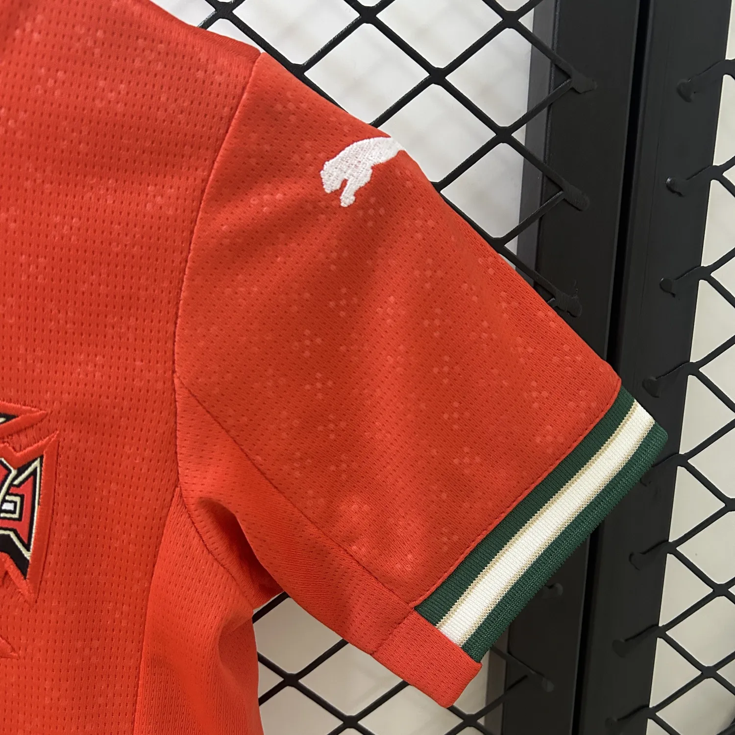 2025/26 Portuga Home Red Kids Soccer Jersey detail image