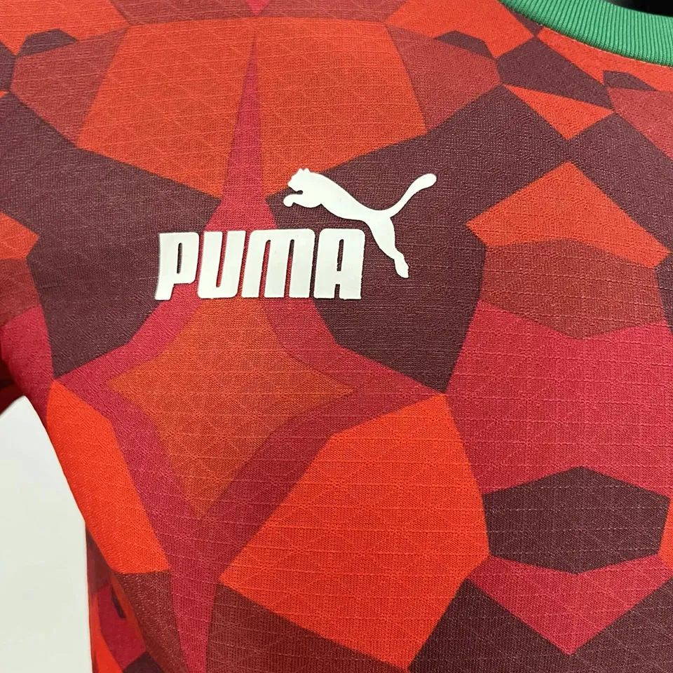 2023/24 Morocco Home Red Player Version Jersey detail image