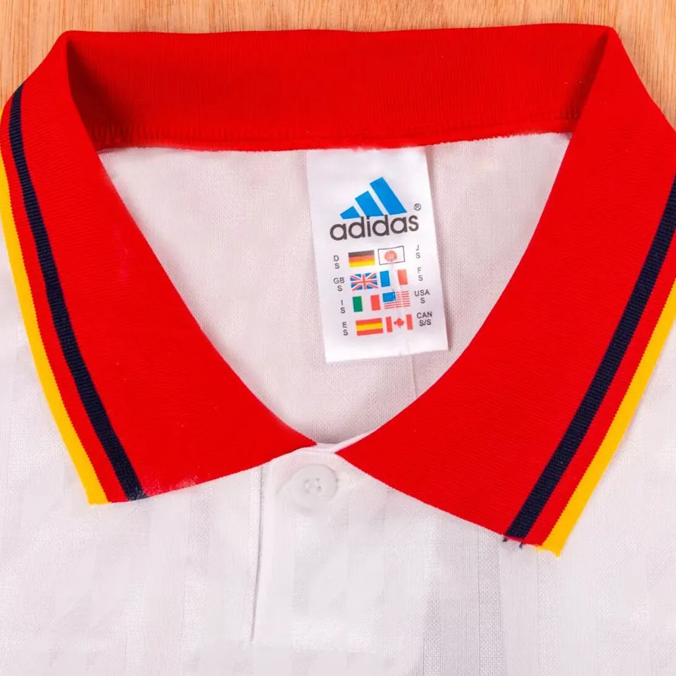 1994 Spain Away White Retro Soccer.. detail image