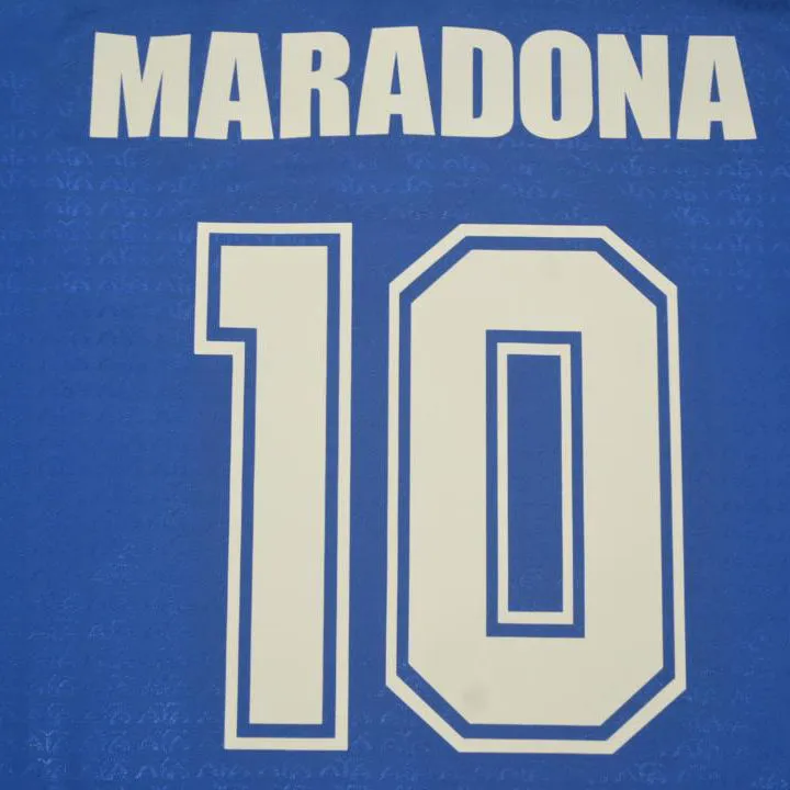 1994 Argentina Away Blue Retro Soccer Jersey detail image