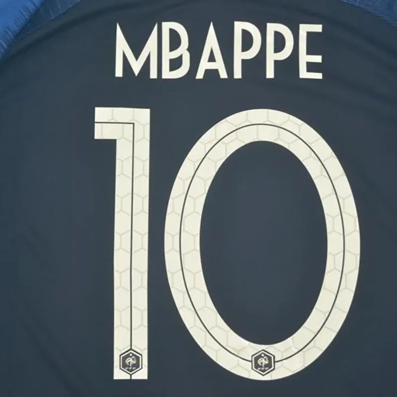 2018 France Home Retro Soccer Jersey detail image