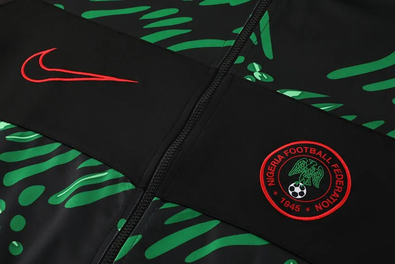 2024/25 Nigeria Black Green Jacket Tracksuit detail image