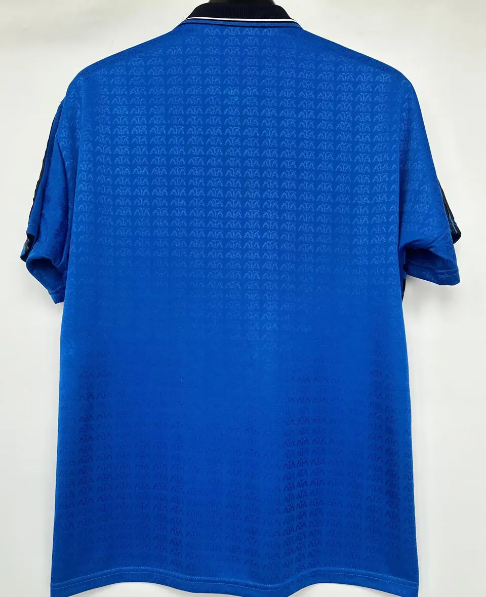 1994 Argentina Away Blue Retro Soccer Jersey detail image