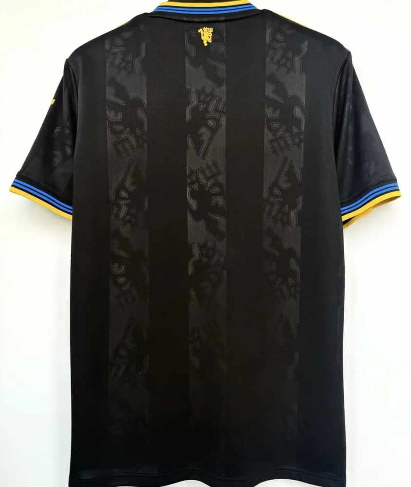 2025/26 M Utd 1:1 Quality Third Black Fans Soccer Jersey