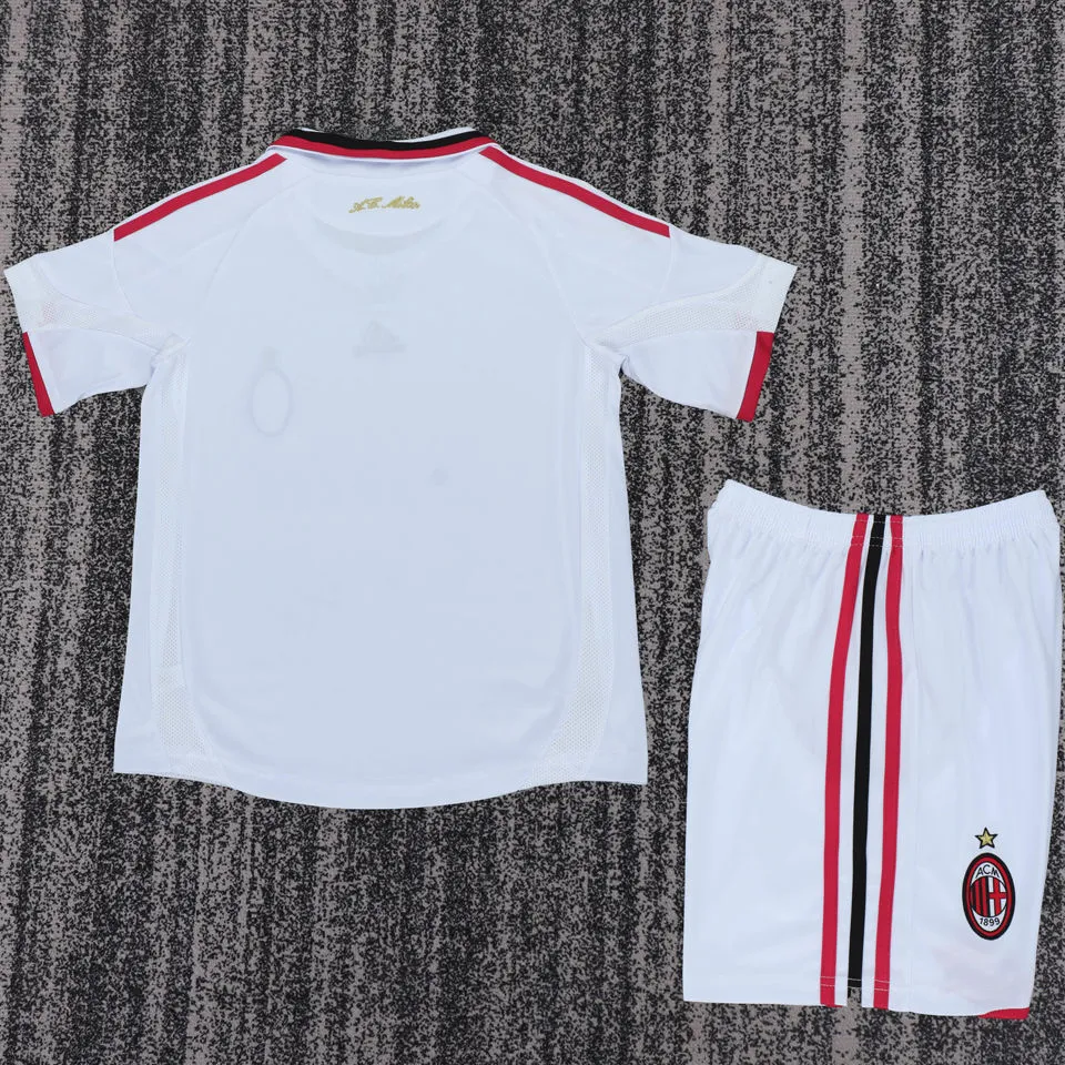 2009/2010 AC Milan Away Retro Kids Soccer Jersey