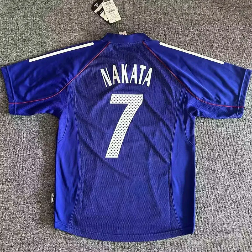 2002 Japan Home Blue Retro Soccer Jersey
