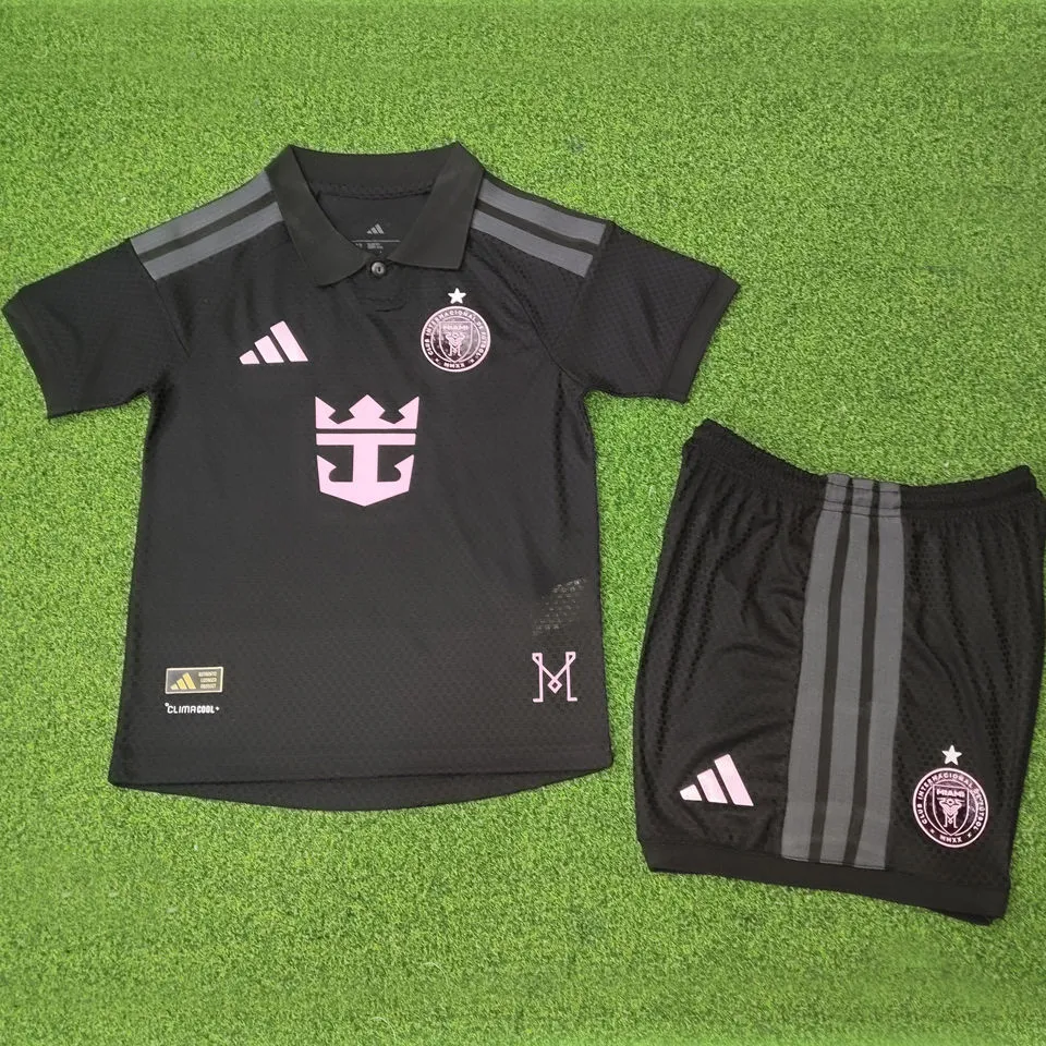 2026/27 Inter Miami Away Black Player Version Kids Jersey 球员版童装  带星