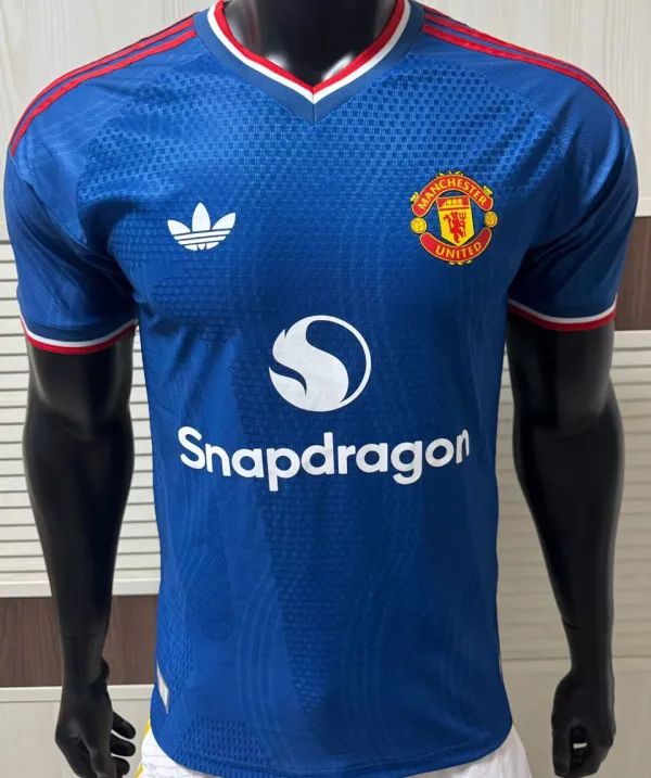 2026/27 M Utd Third Blue Player Version Soccer Jersey