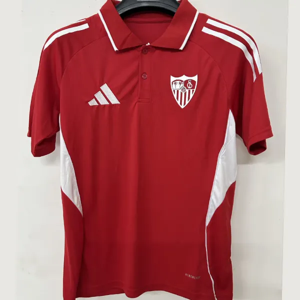 2025/26 Sevilla FC Red POLO Jersey 有领