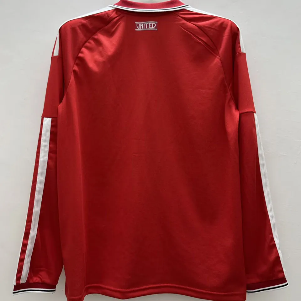 2026/27 M Utd Home Red Fans Long Sleeve Soccer Jersey
