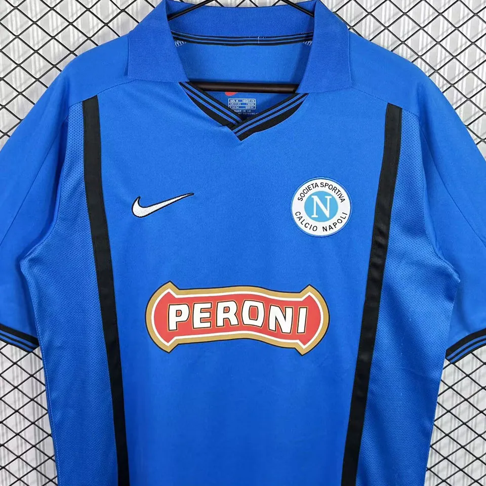 1999/2000 Napoli Home Blue Retro Soccer Jersey