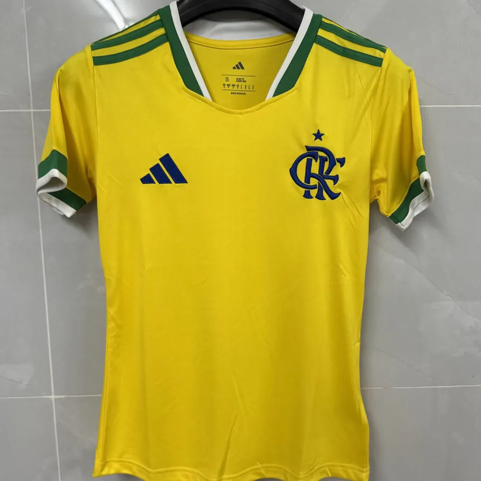 2026/27 Flamengo Special Edition Yellow Women Soccer Jersey 女