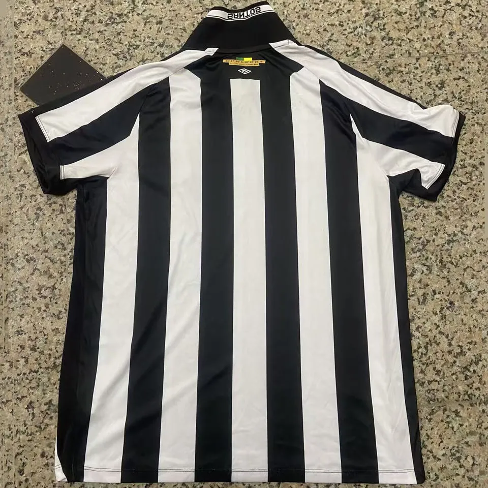 2026/27 Santos Away Black White Fans Soccer Jersey