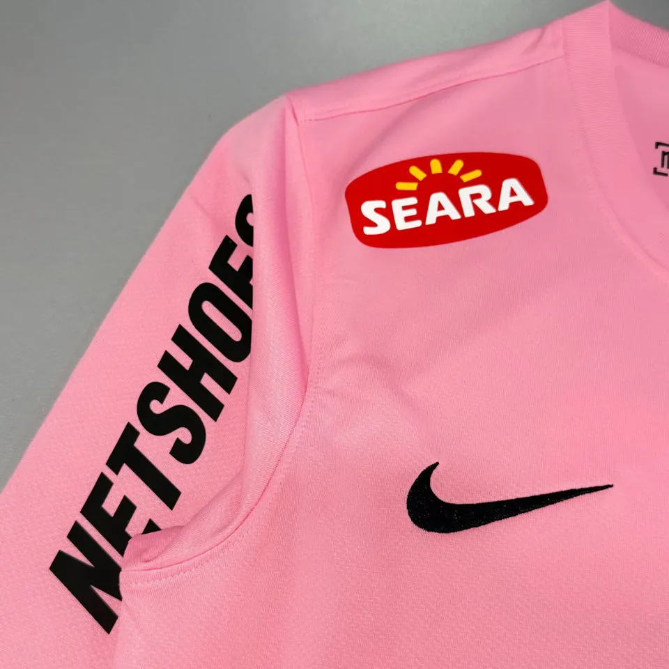 2012/13 Santos Pink Retro Long Sleeve Soccer Jersey
