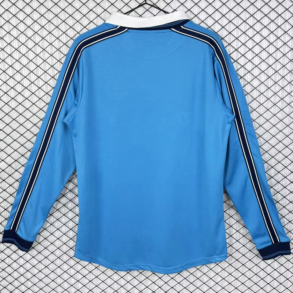 1998/1999 Napoli Home Blue Retro Long Sleeve Soccer Jersey