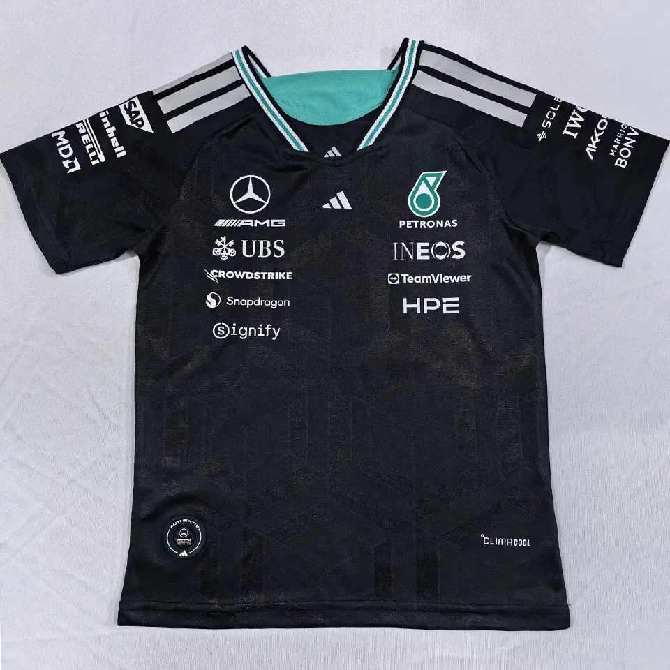 2026 Mercedes AMG Petronas F1 Black Kids Team T-Shirt   童装