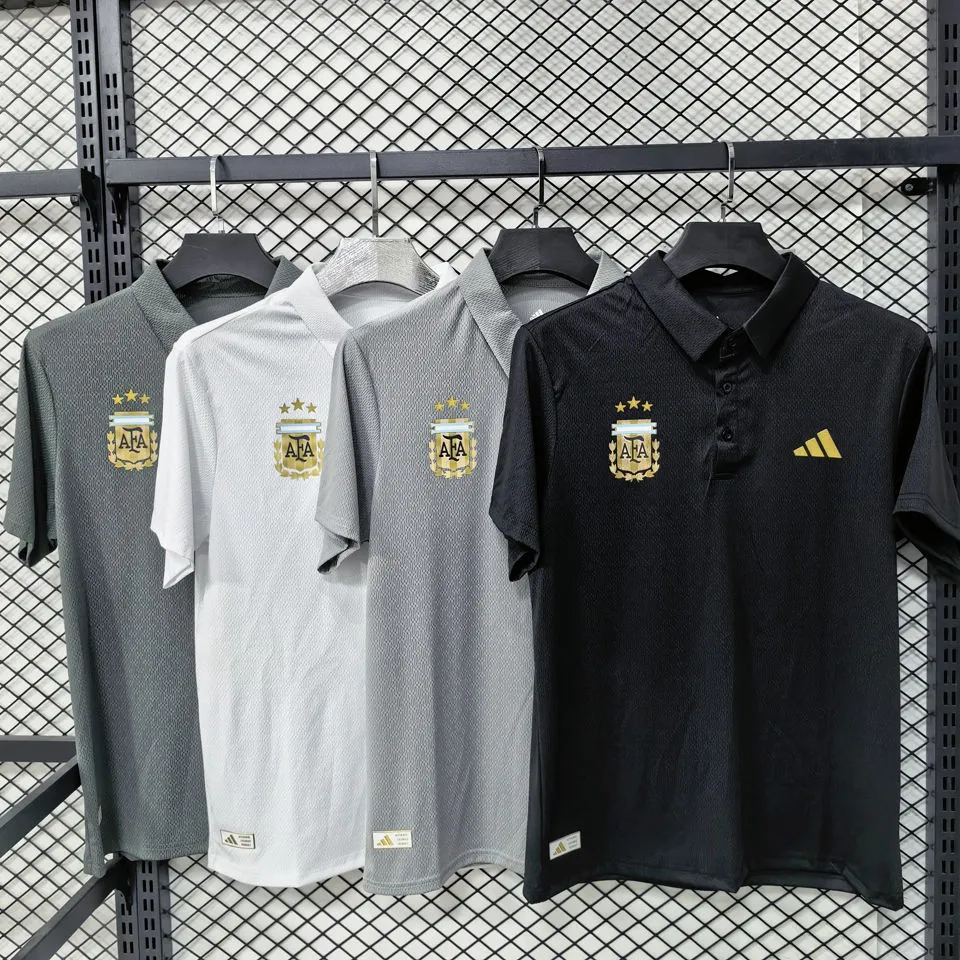2026/27 Argentina Casual Quick Drying POLO T-Shirt    兰灰色