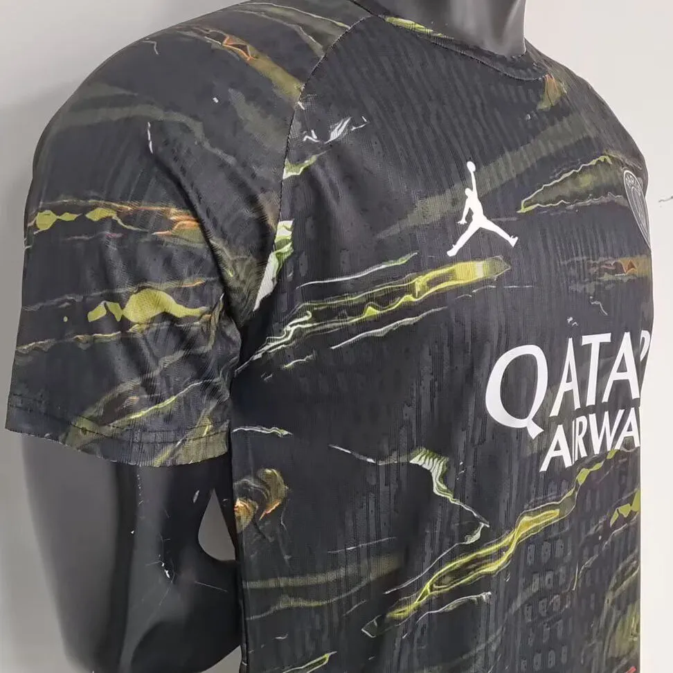 D.Doué #14 PSG x Labubu Dark Night Edition Black Player Version Jersey 2025/26 拉布布字体