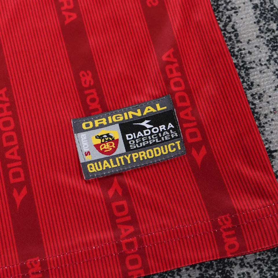 1999/2000 Roma Home Red Kids Retro Soccer Jersey