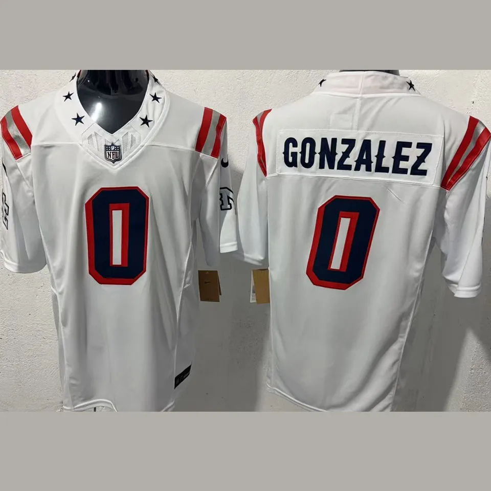 GONZALEZ #0 Men's New England Patriots NFL Jersey 爱国者