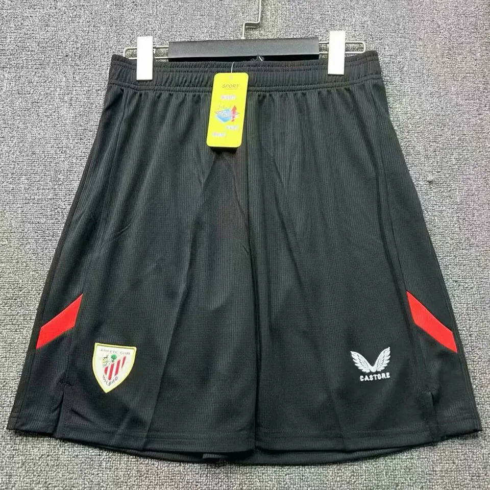2025/26 Bilbao AT Home Home Black Shorts Pants