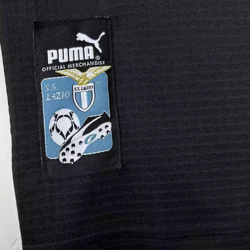 1998/99 Lazio Away Black Retro Soccer Jersey