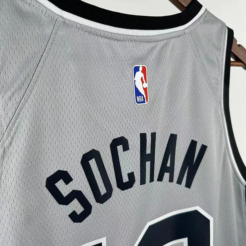 2026 Spurs DEROZAN #10 Grey NBA Jerseys