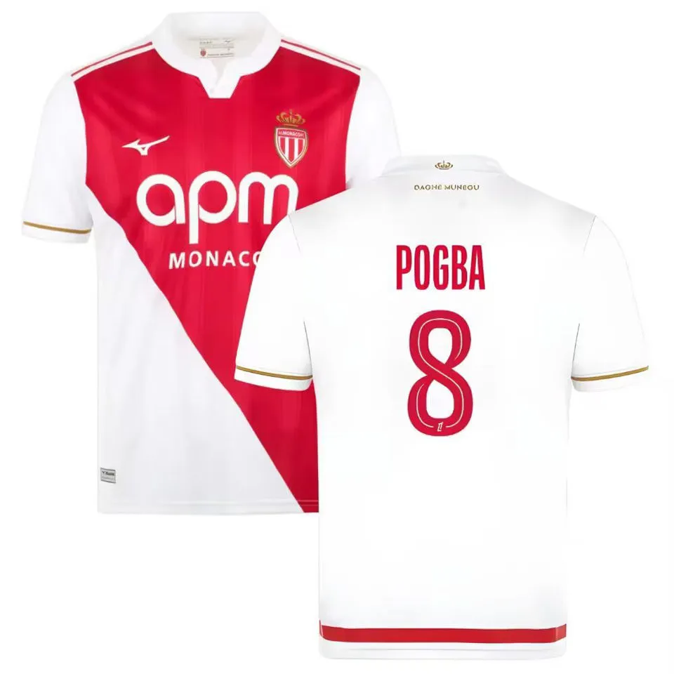 2025/26 Monaco Home Player Version Soccer Jersey
