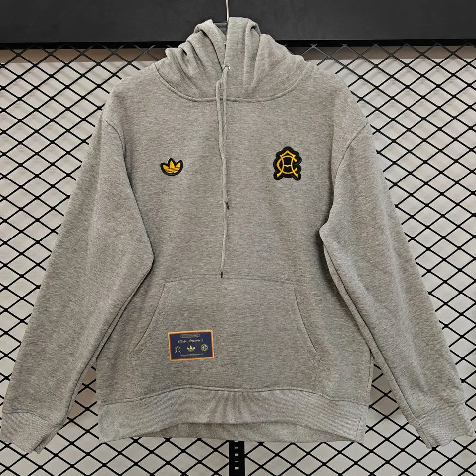2026 Club America Grey Retro Style Hoody