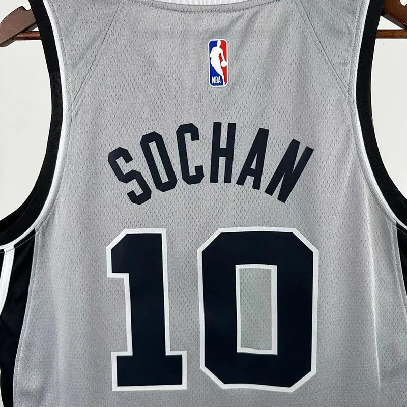 2026 Spurs DEROZAN #10 Grey NBA Jerseys